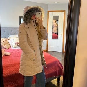 Calvin Klein baby pink puffer